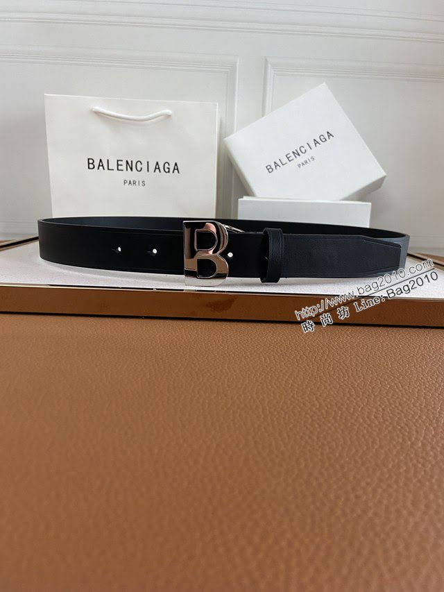 Balenciaga女士皮帶 巴黎世家雙面用牛皮腰帶  jjp1254